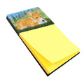 Basenji Watercolor Sticky Note Holder Refillable Dispenser Desk Accessory 3x3 Pad Gift