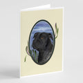 Staffie Greeting Cards Pack of 8 Blank Cards with Envelopes Whimsical A7 Size 5x7