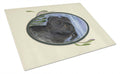 Staffie Cutting Board Tempered Glass Kitchen Cutting Surface, Heat Resistant Chopping, Non-Slip Feet, Food Prep & Serving