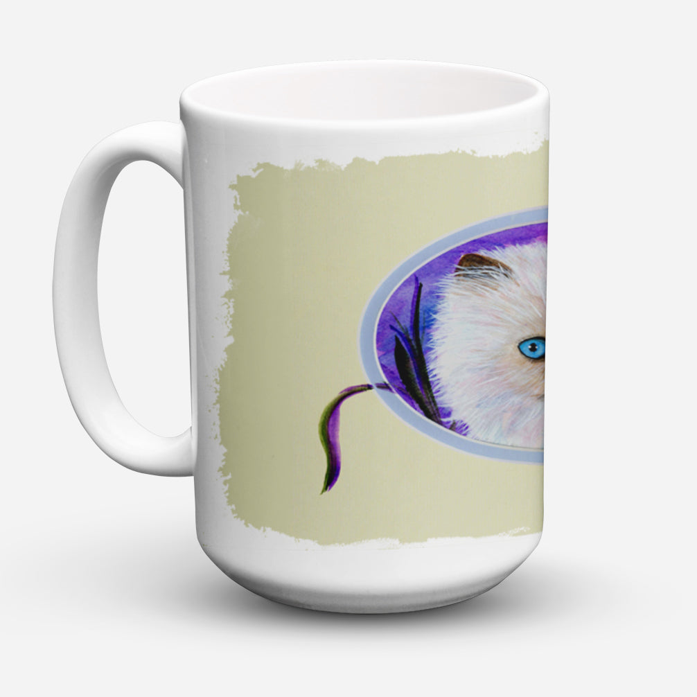 Cat Ceramic Coffee Mug 15 oz Decorative Large C Handle Mug Cup for Tea, Cocoa Hot Chocolate