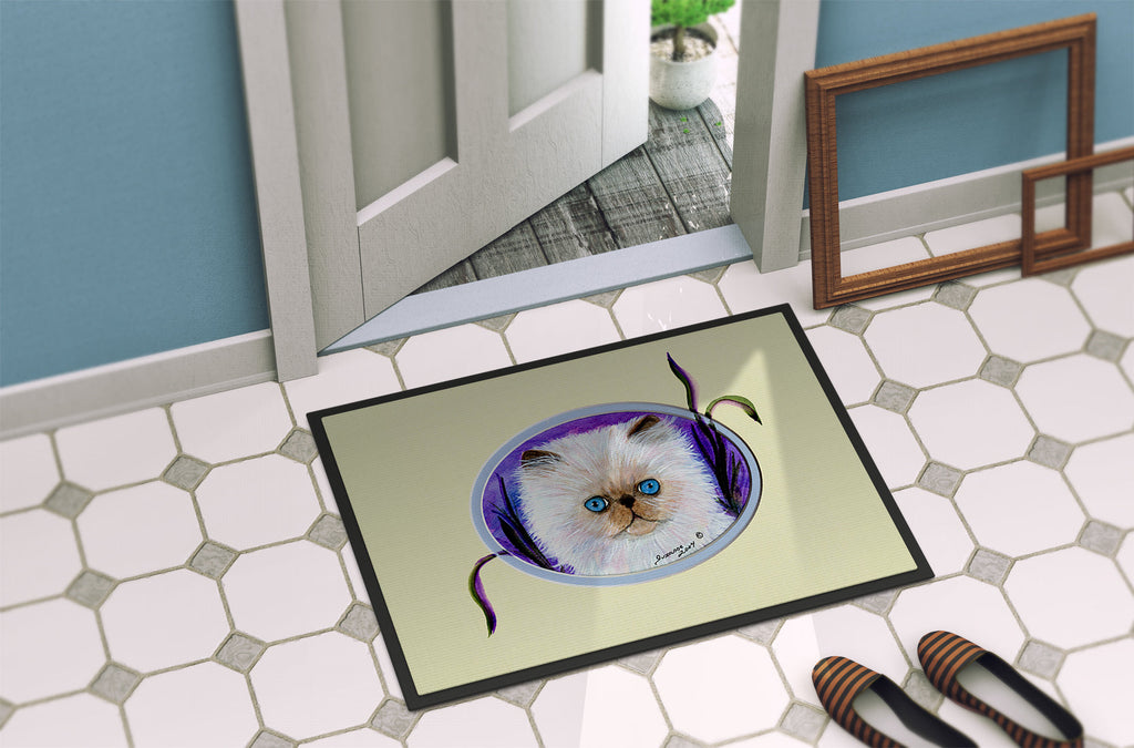 Cat Doormat Indoor Outdoor 24H X 36W Front Door Mat Rugs for Entryway, Non Slip Washable Low Pile,