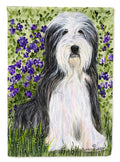 Bearded Collie House Flag 28x40 Porch Sleeve Pole Decorative Outside Yard Banner Artwork Wall Hanging, Polyester