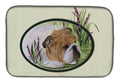 English Bulldog Dish Drying Mat Absorbent Dish Drying Mat Pad for Kitchen Counter Dish Drainer Mat for Countertop, 14 x 21", Multicolor