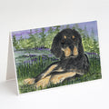 Gordon Setter Greeting Cards Pack of 8 Blank Cards with Envelopes Whimsical A7 Size 5x7