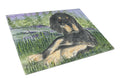 Gordon Setter Cutting Board Tempered Glass Kitchen Cutting Surface, Heat Resistant Chopping, Non-Slip Feet, Food Prep & Serving