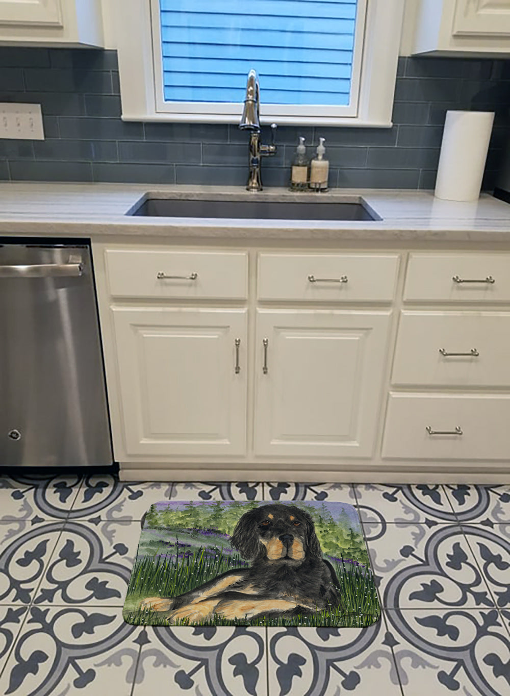 Gordon Setter Memory Foam Kitchen Mat Machine Washable Anti-Fatigue Cushion Comfort Bath or Kitchen Rug