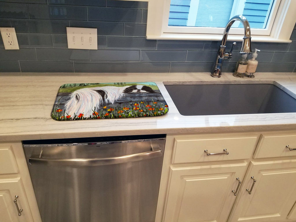 Japanese Chin Dish Drying Mat Absorbent Dish Drying Mat Pad for Kitchen Counter Dish Drainer Mat for Countertop, 14 x 21", Multicolor