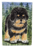 Tibetan Mastiff House Flag 28x40 Porch Sleeve Pole Decorative Outside Yard Banner Artwork Wall Hanging, Polyester