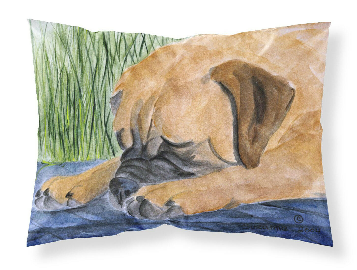 Bullmastiff Standard Pillowcase Lightweight Super Soft Easy Care Decorative Artwork Pillowcase, Standard