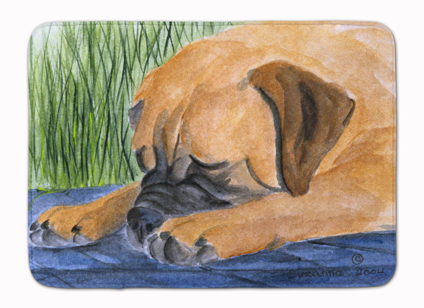 Bullmastiff Memory Foam Kitchen Mat Machine Washable Anti-Fatigue Cushion Comfort Bath or Kitchen Rug