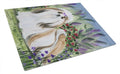 Shih Tzu Cutting Board Tempered Glass Kitchen Cutting Surface, Heat Resistant Chopping, Non-Slip Feet, Food Prep & Serving
