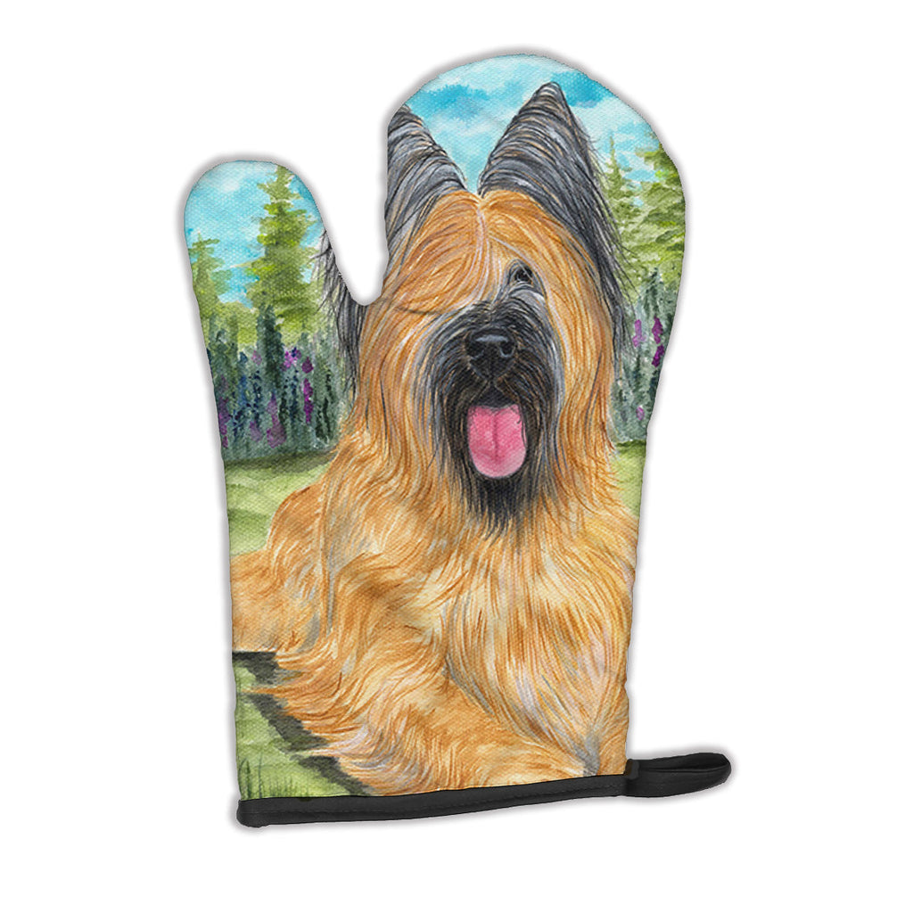 Briard Oven Mitt Heat Resistant Thick Oven Mitt for Hot Pans and Oven, Kitchen Mitt Protect Hands, Cooking Baking Glove