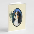 Cavalier Spaniel Greeting Cards Pack of 8 Blank Cards with Envelopes Whimsical A7 Size 5x7