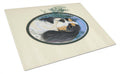 Cavalier Spaniel Cutting Board Tempered Glass Kitchen Cutting Surface, Heat Resistant Chopping, Non-Slip Feet, Food Prep & Serving