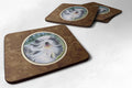 Bearded Collie Foam Coasters Set of 4 Cup Coasters for Indoor Outdoor, Tabletop Protection, Anti Slip, Mouse pad Material