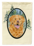 Nova Scotia Duck Toller House Flag 28x40 Porch Sleeve Pole Decorative Outside Yard Banner Artwork Wall Hanging, Polyester