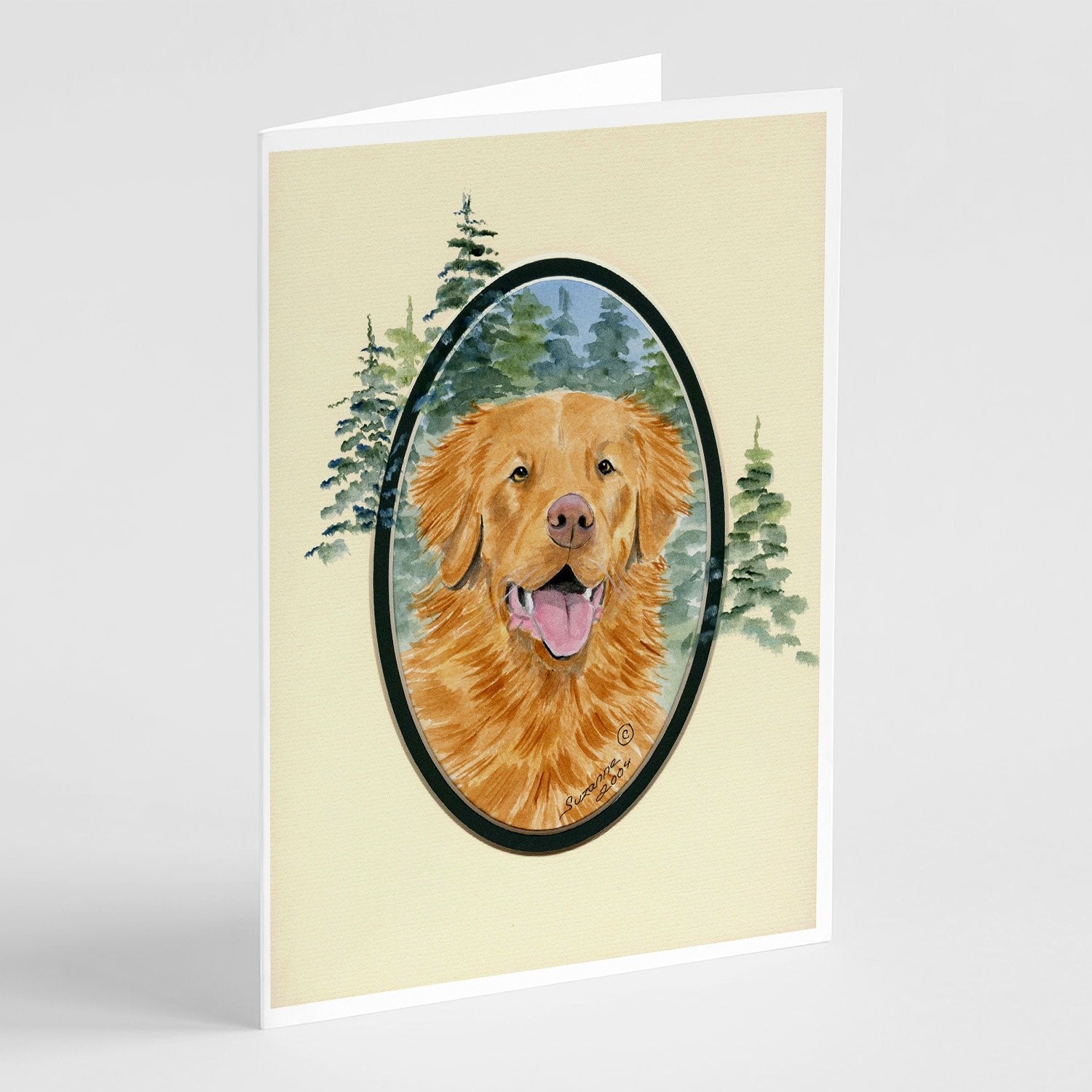 Nova Scotia Duck Toller Greeting Cards Pack of 8 Blank Cards with Envelopes Whimsical A7 Size 5x7