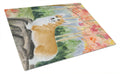 Corgi Cutting Board Tempered Glass Kitchen Cutting Surface, Heat Resistant Chopping, Non-Slip Feet, Food Prep & Serving