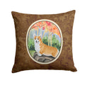 Corgi Decorative Throw Pillow 14x14 Indoor Outdoor Accent Cushion, Fabric Cover with Insert for Sofa, Bed, Porch & Living Room
