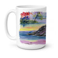 Newfoundland Ceramic Coffee Mug 15 oz Decorative Large C Handle Mug Cup for Tea, Cocoa Hot Chocolate