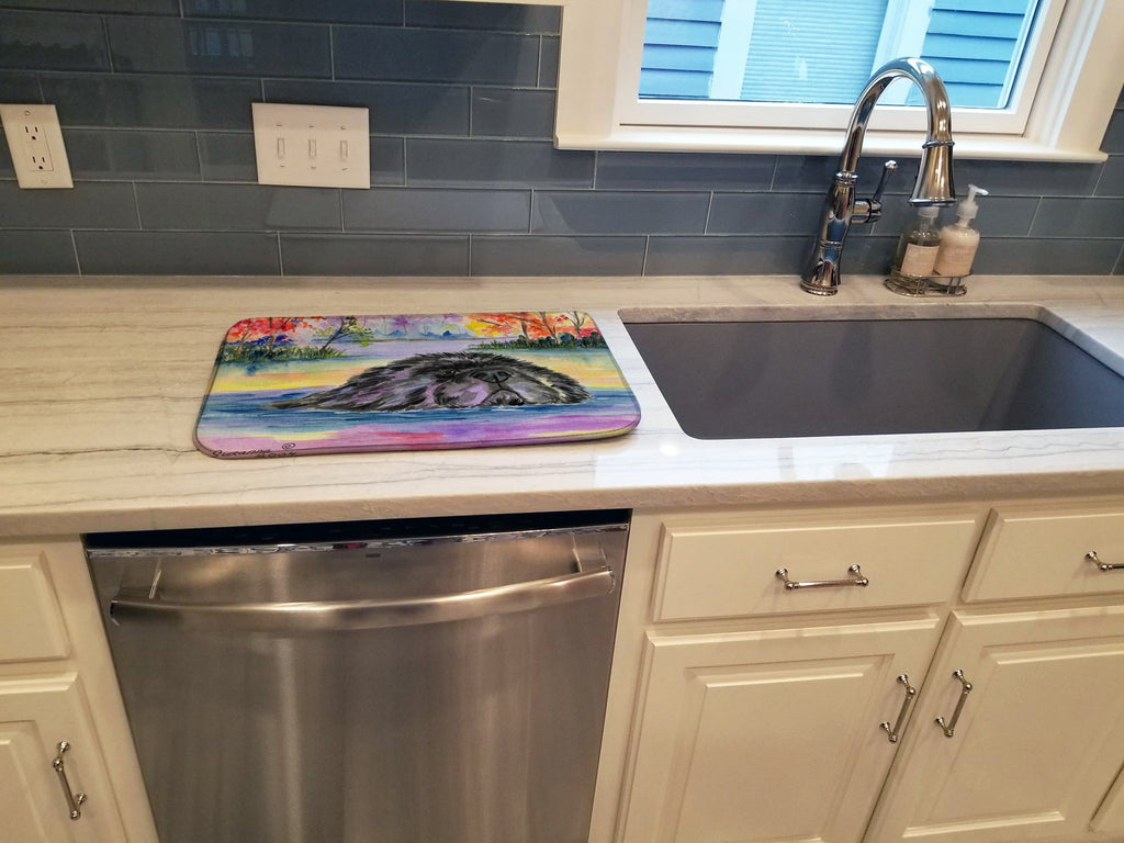 Newfoundland Dish Drying Mat Absorbent Dish Drying Mat Pad for Kitchen Counter Dish Drainer Mat for Countertop, 14 x 21", Multicolor