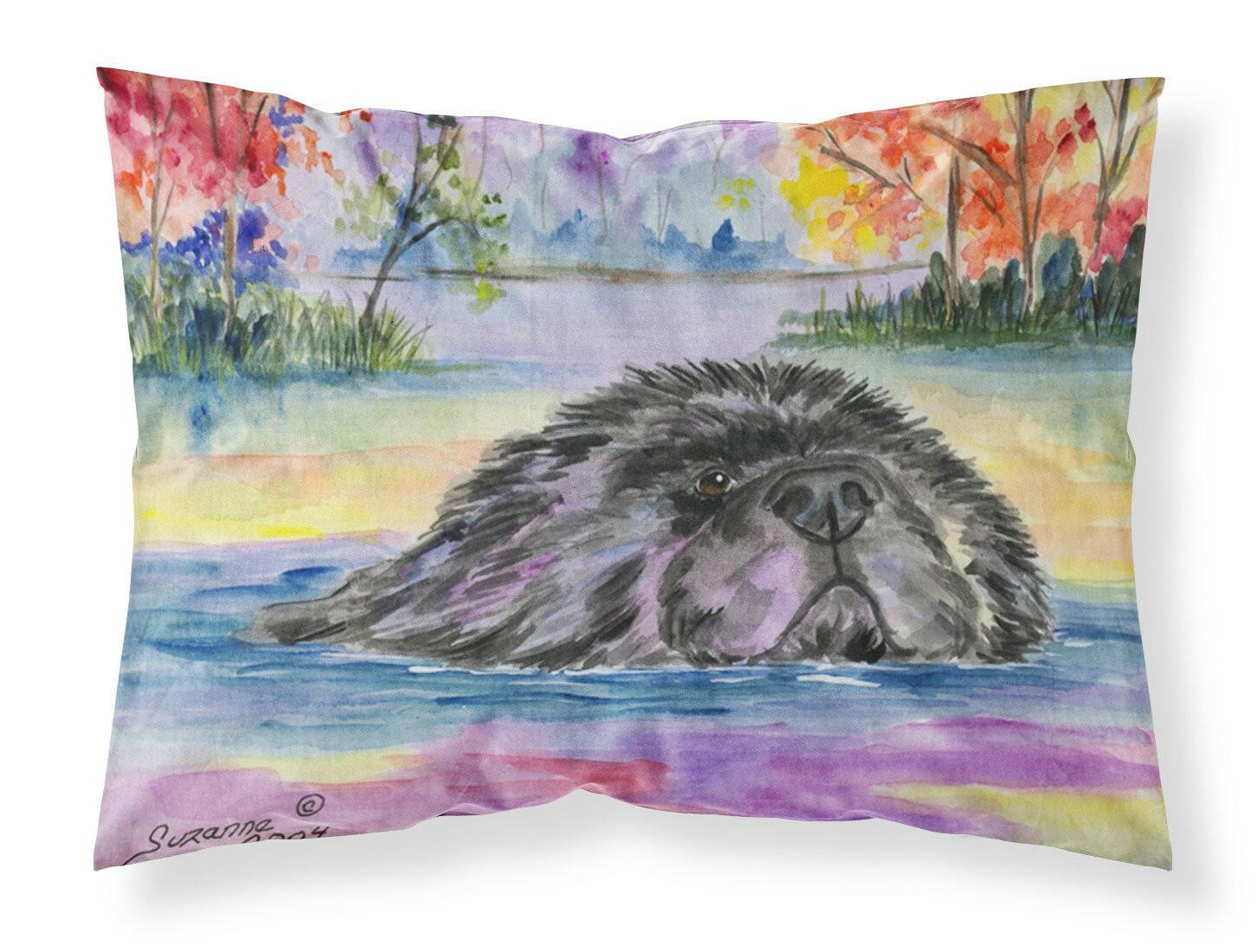 Newfoundland Standard Pillowcase Lightweight Super Soft Easy Care Decorative Artwork Pillowcase, Standard