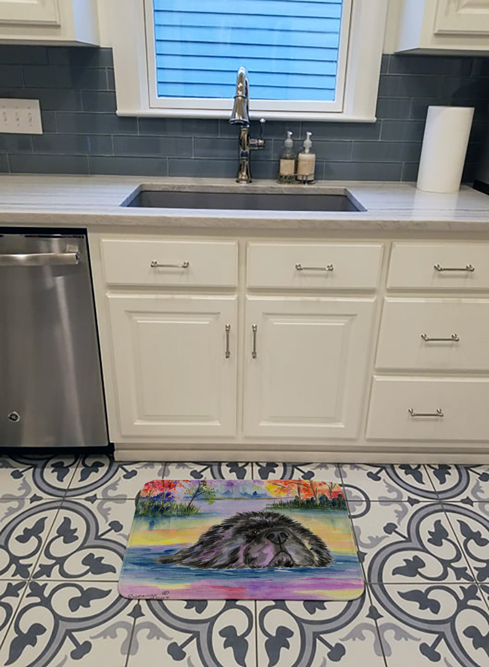 Newfoundland Memory Foam Kitchen Mat Machine Washable Anti-Fatigue Cushion Comfort Bath or Kitchen Rug