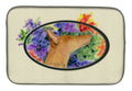 Pharaoh Hound Dish Drying Mat Absorbent Dish Drying Mat Pad for Kitchen Counter Dish Drainer Mat for Countertop, 14 x 21", Multicolor