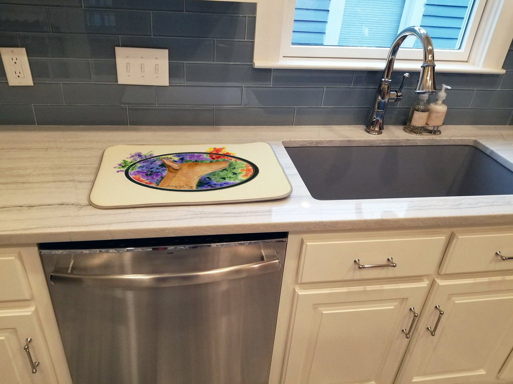 Pharaoh Hound Dish Drying Mat Absorbent Dish Drying Mat Pad for Kitchen Counter Dish Drainer Mat for Countertop, 14 x 21", Multicolor