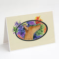 Pharaoh Hound Greeting Cards Pack of 8 Blank Cards with Envelopes Whimsical A7 Size 5x7