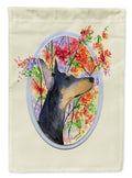 Doberman House Flag 28x40 Porch Sleeve Pole Decorative Outside Yard Banner Artwork Wall Hanging, Polyester