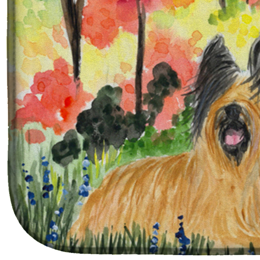 Briard Dish Drying Mat Absorbent Dish Drying Mat Pad for Kitchen Counter Dish Drainer Mat for Countertop, 14 x 21", Multicolor