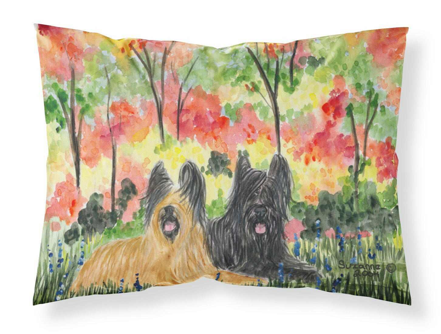 Briard Standard Pillowcase Lightweight Super Soft Easy Care Decorative Artwork Pillowcase, Standard