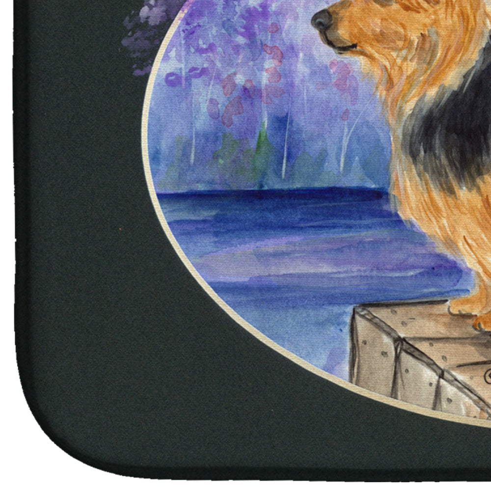 Australian Terrier Dish Drying Mat Absorbent Dish Drying Mat Pad for Kitchen Counter Dish Drainer Mat for Countertop, 14 x 21", Multicolor