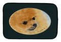Pomeranian Dish Drying Mat Absorbent Dish Drying Mat Pad for Kitchen Counter Dish Drainer Mat for Countertop, 14 x 21", Multicolor