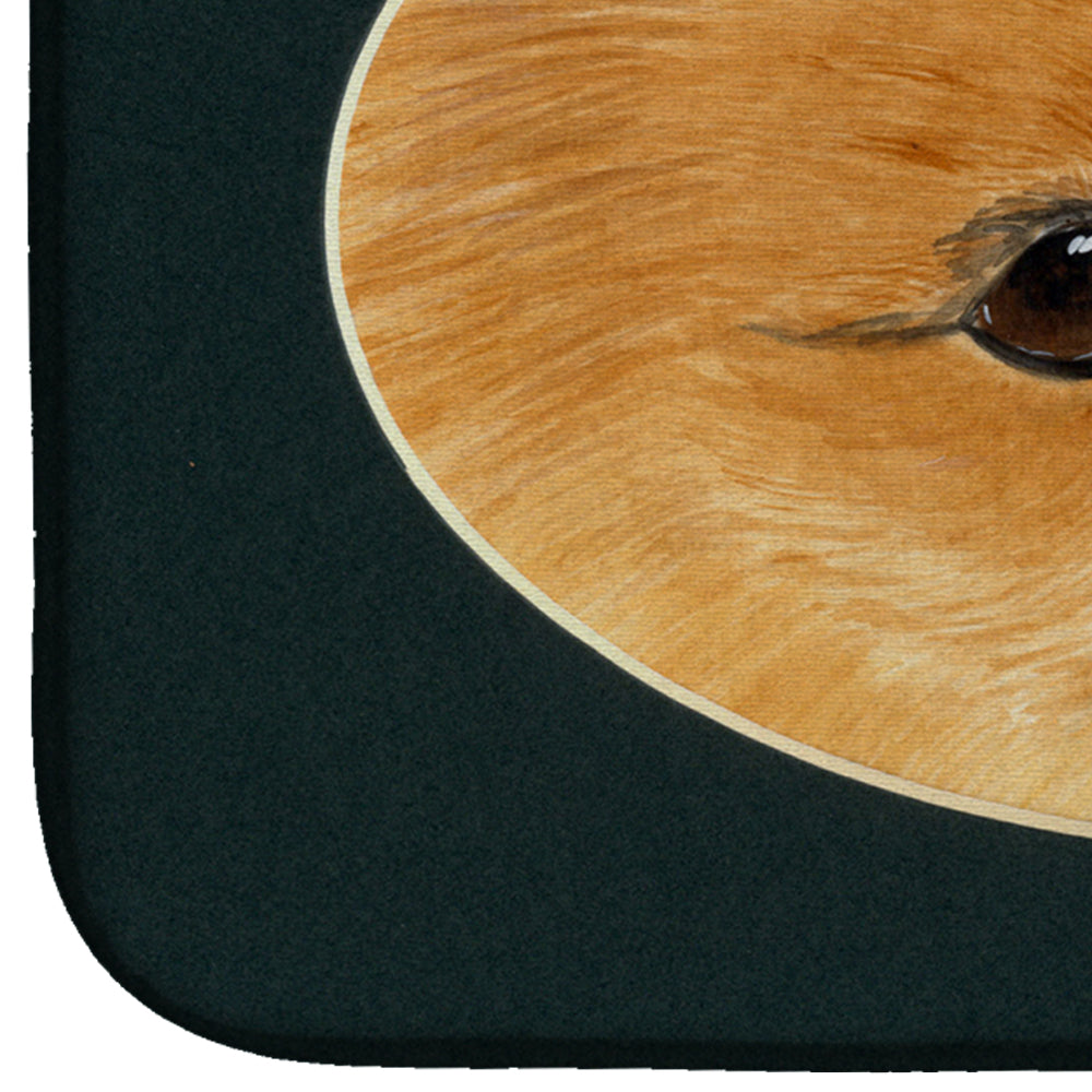 Pomeranian Dish Drying Mat Absorbent Dish Drying Mat Pad for Kitchen Counter Dish Drainer Mat for Countertop, 14 x 21", Multicolor