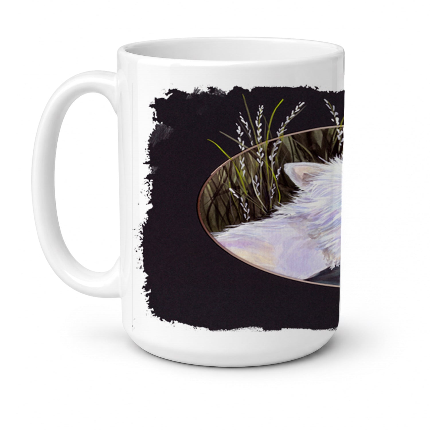 Westie Ceramic Coffee Mug 15 oz Decorative Large C Handle Mug Cup for Tea, Cocoa Hot Chocolate