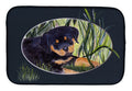 Rottweiler Dish Drying Mat Absorbent Dish Drying Mat Pad for Kitchen Counter Dish Drainer Mat for Countertop, 14 x 21", Multicolor