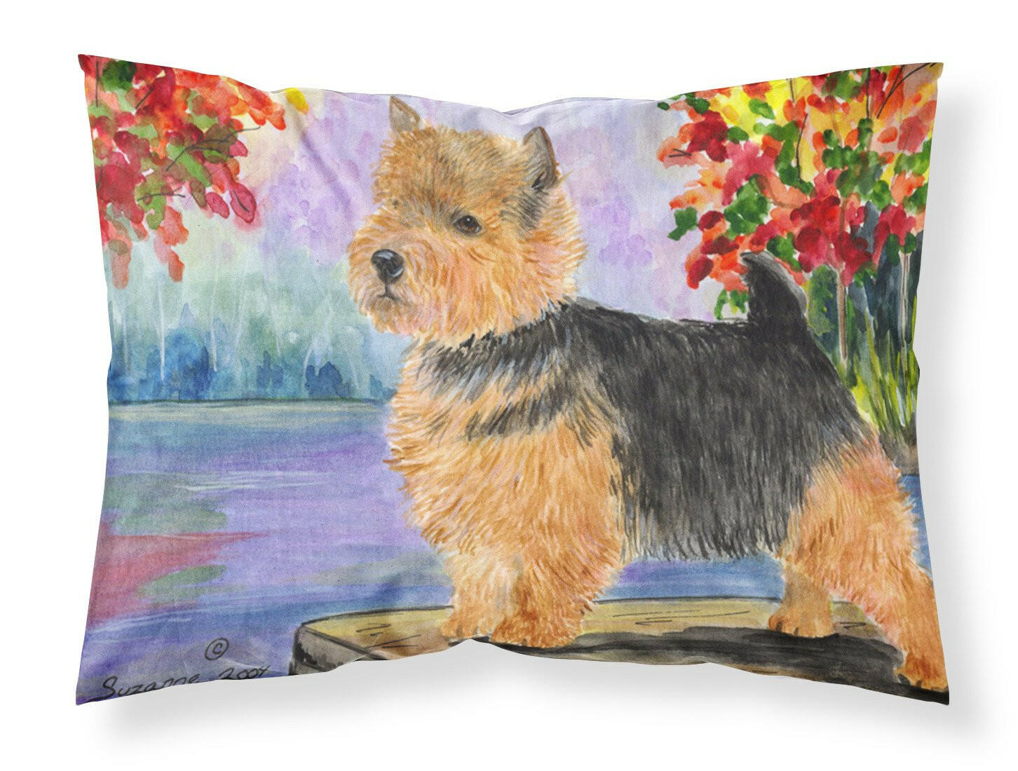 Norwich Terrier Standard Pillowcase Lightweight Super Soft Easy Care Decorative Artwork Pillowcase, Standard