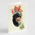 Rottweiler Greeting Cards Pack of 8 Blank Cards with Envelopes Whimsical A7 Size 5x7