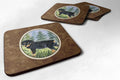 Rottweiler Foam Coasters Set of 4 Cup Coasters for Indoor Outdoor, Tabletop Protection, Anti Slip, Mouse pad Material