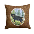 Rottweiler Decorative Throw Pillow 14x14 Indoor Outdoor Accent Cushion, Fabric Cover with Insert for Sofa, Bed, Porch & Living Room