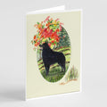 Schipperke Greeting Cards Pack of 8 Blank Cards with Envelopes Whimsical A7 Size 5x7