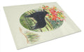 Schipperke Cutting Board Tempered Glass Kitchen Cutting Surface, Heat Resistant Chopping, Non-Slip Feet, Food Prep & Serving