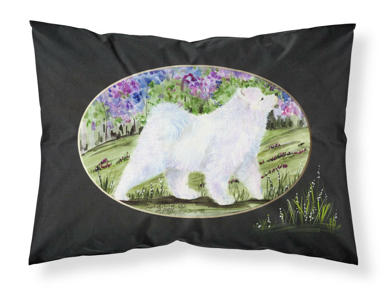 Samoyed Standard Pillowcase Lightweight Super Soft Easy Care Decorative Artwork Pillowcase, Standard