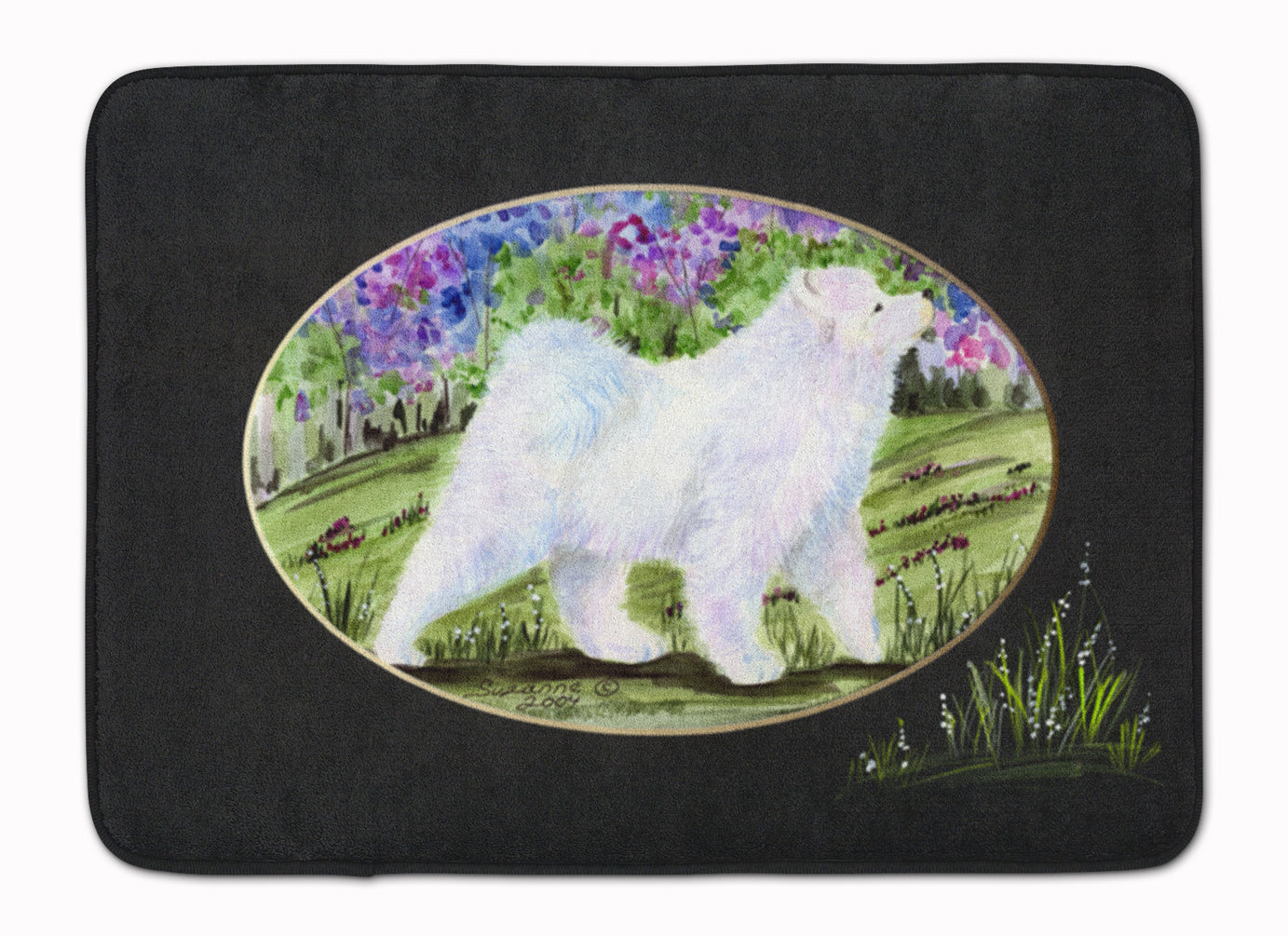 Samoyed Memory Foam Kitchen Mat Machine Washable Anti-Fatigue Cushion Comfort Bath or Kitchen Rug