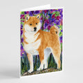 Shiba Inu Greeting Cards Pack of 8 Blank Cards with Envelopes Whimsical A7 Size 5x7