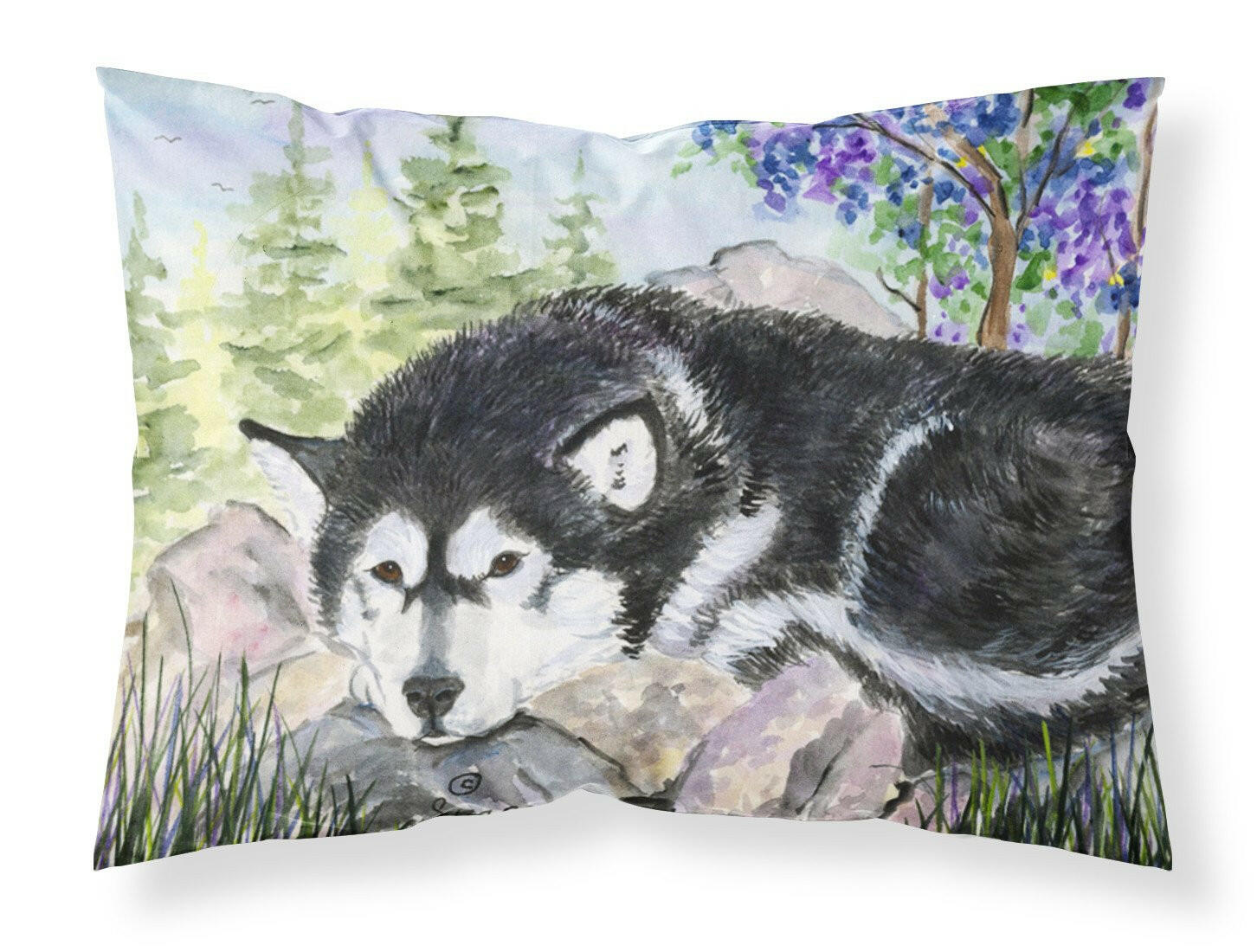 Alaskan Malamute Standard Pillowcase Lightweight Super Soft Easy Care Decorative Artwork Pillowcase, Standard