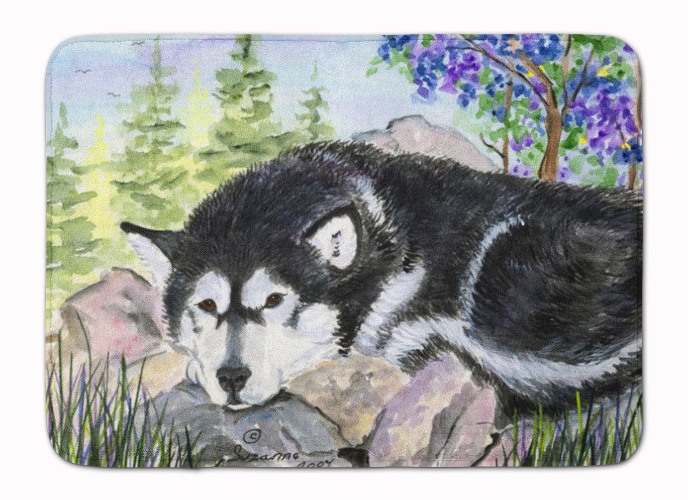 Alaskan Malamute Memory Foam Kitchen Mat Machine Washable Anti-Fatigue Cushion Comfort Bath or Kitchen Rug