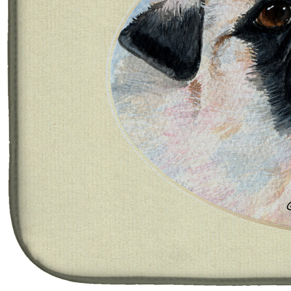 Pug Dish Drying Mat Absorbent Dish Drying Mat Pad for Kitchen Counter Dish Drainer Mat for Countertop, 14 x 21", Multicolor